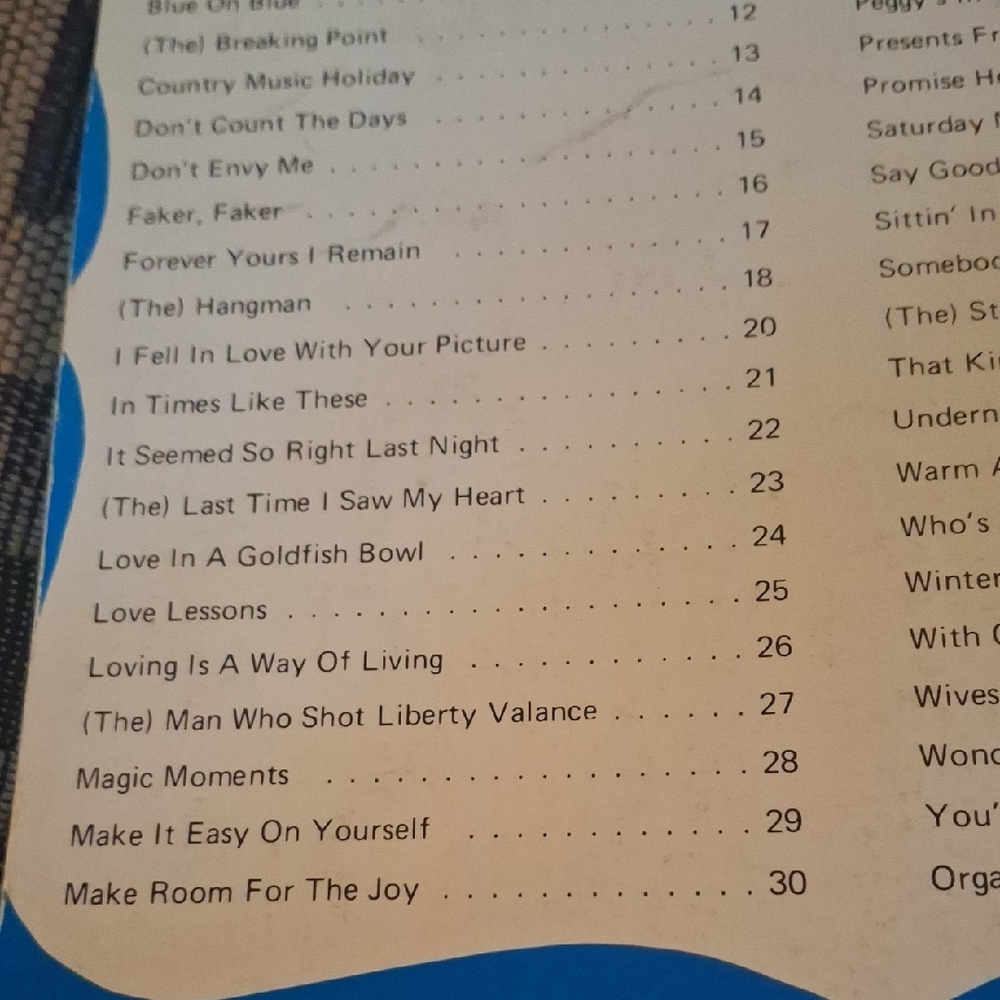 Famous Songs By Bacharach And David Vocal/Piano/Organ Songbook - Picture 6 of 9